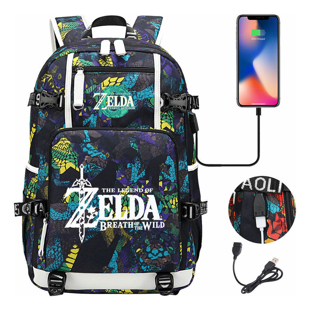 Printed Teenage Student Backpack, Men's And Women's Backpacks, Travel Backpacks