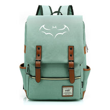 Superhero Batman Print Youth Student Backpack Casual Belt Buckle Classic Backpack