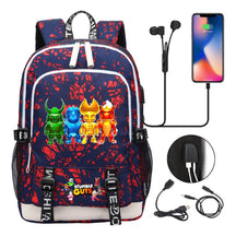 Printed Youth Student Backpack Usb Casual Backpack