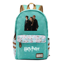 School Of Witchcraft And Wizardry Student Backpack, Floral Canvas, Female Backpack