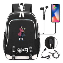 Comic Cartoon Fashion Youth Student Backpack Usb Men's And Women's Casual Backpack