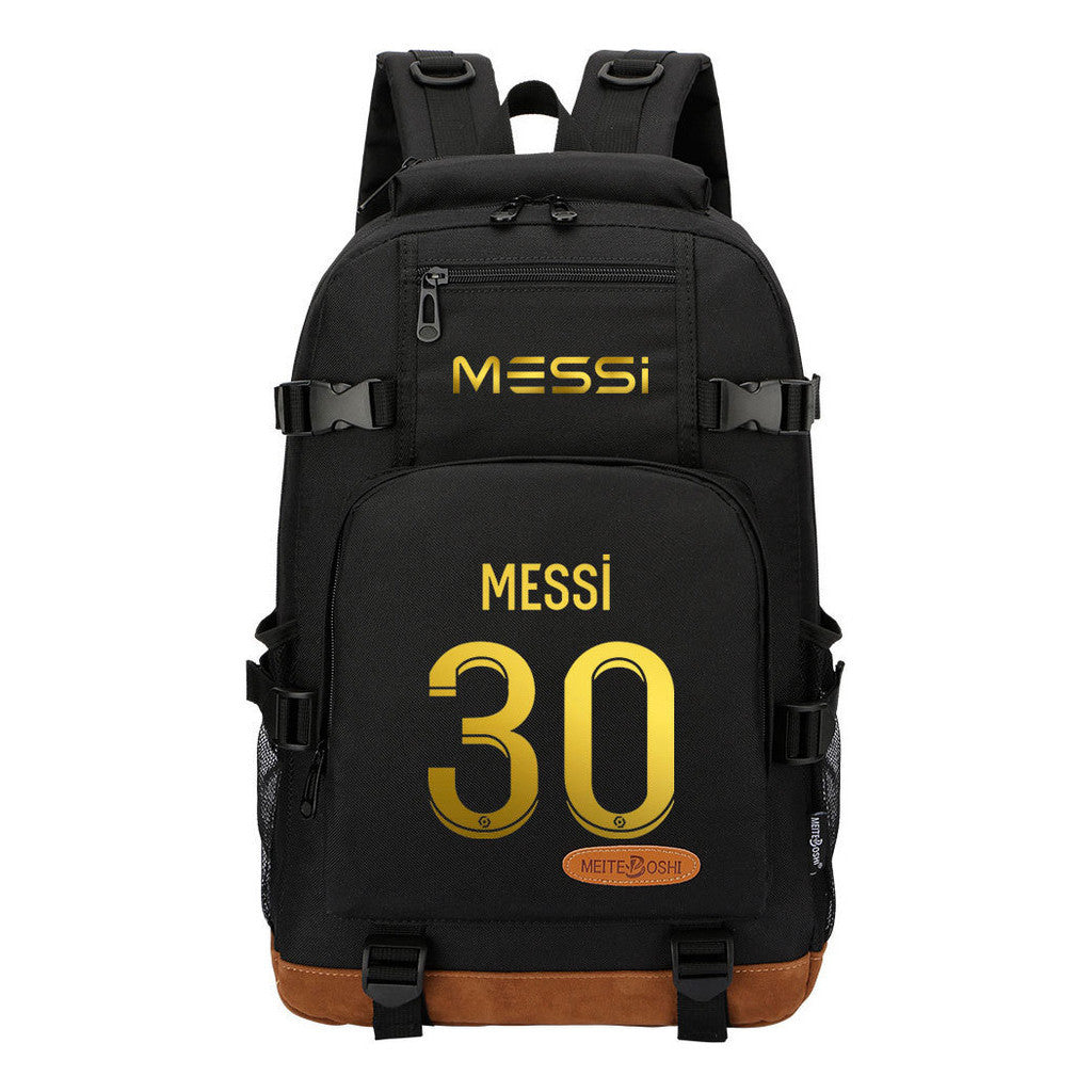 Hot Stamping Sports Football Star Printed Student Backpack For Men And Women's Backpacks
