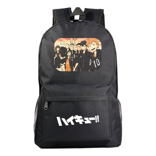 Fashion Volleyball Youth Flying Heart Printed Youth Student School Bag Men's And Women's Leisure Backpack