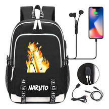 Naruto Student Backpack Usb Men's And Women's Casual Backpack