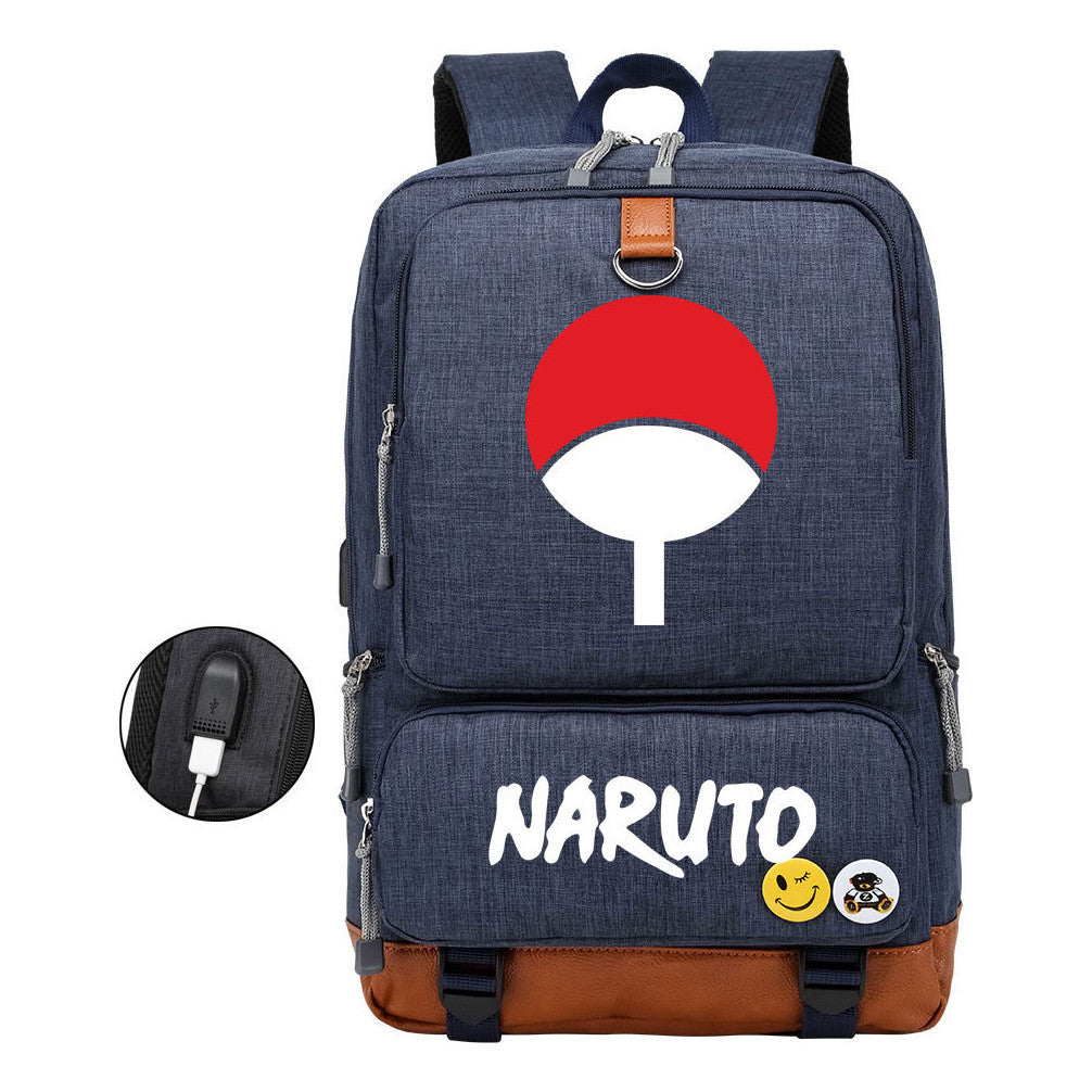 Printed Usb Youth Student Backpack For Men And Women's Leisure Travel Backpack