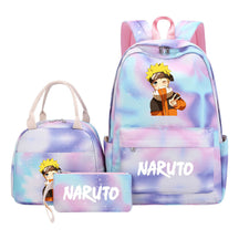 Naruto Girls School Bag Lunch Bag Three Piece Set Backpack Set