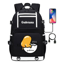 Cartoon Super Cute Lazy Egg Usb Student Backpack For Boys And Girls Backpack Leisure Travel Bag