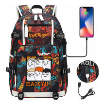 Volleyball Youth Usb Large Capacity Youth Student School Bag Men's And Women's Leisure Travel Backpack