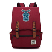 School Of Witchcraft And Wizardry Printed Student Backpack For Men And Women, Casual Belt Buckle, Classic Backpack