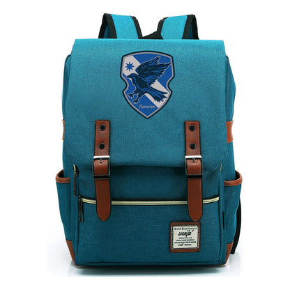 School Of Magic Printed Youth Schoolbag Leisure Belt Buckle Classic Backpack
