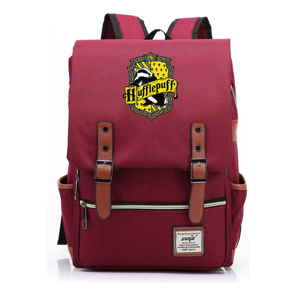 School Of Witchcraft And Wizardry Printed Teenage Student Backpack For Men And Women With Casual Belt Buckle Classic Backpack  43*29*13.5cm