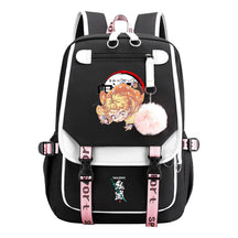 Cartoon Fashion Usb Student Backpack For Boy And Girl, Casual Woven Strap Flip Back Backpack