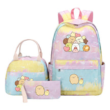 Corner Biology Student School Bag Lunch Bag Three Piece Set Backpack Set