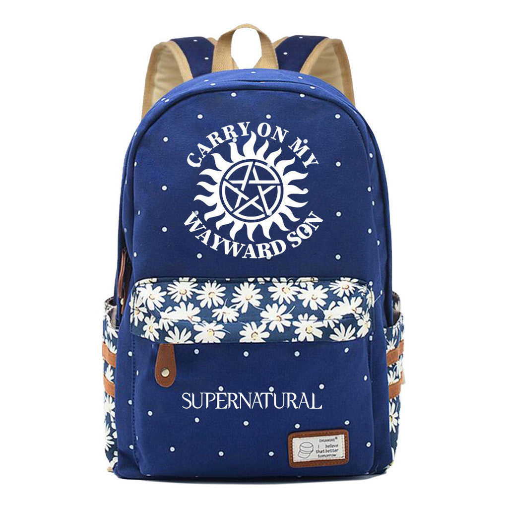 Evil Power Printed Youth And Girls School Bag Fashion Boy's And Girl's Leisure Backpack