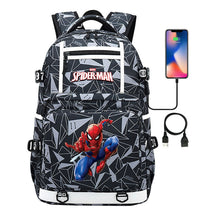 Superhero Printed Youth Student Backpack Men And Women's Leisure Travel Backpack