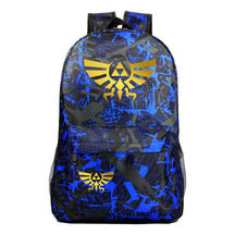 Golden Printed Youth Student Backpack Men And Women's Leisure Backpack
