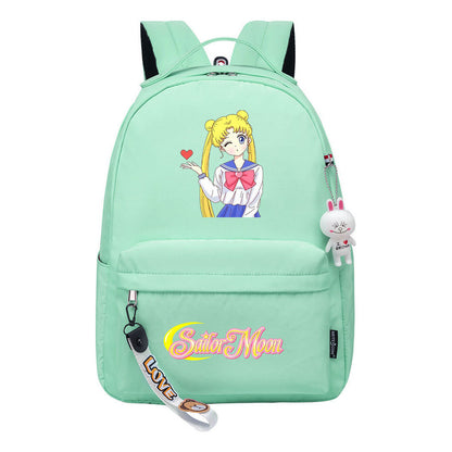 Beautiful Girl Warrior Printed Youth Student School Bag Men's And Women's Leisure Bag Women's Backpack
