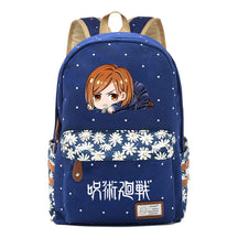 Cartoon Spell Battle Youth Girls Student School Bag Men's And Women's Leisure Canvas Backpack