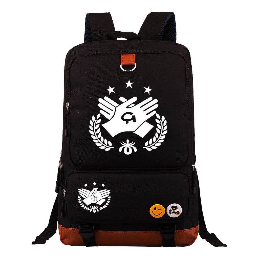 Violet Eternal Garden Printed Youth Student School Bag Large Capacity Travel Bag Men's And Women's Backpack