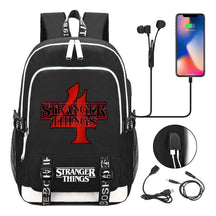 Strange Story Printed Usb Youth Student Backpack For Men And Women's Leisure Travel Backpack
