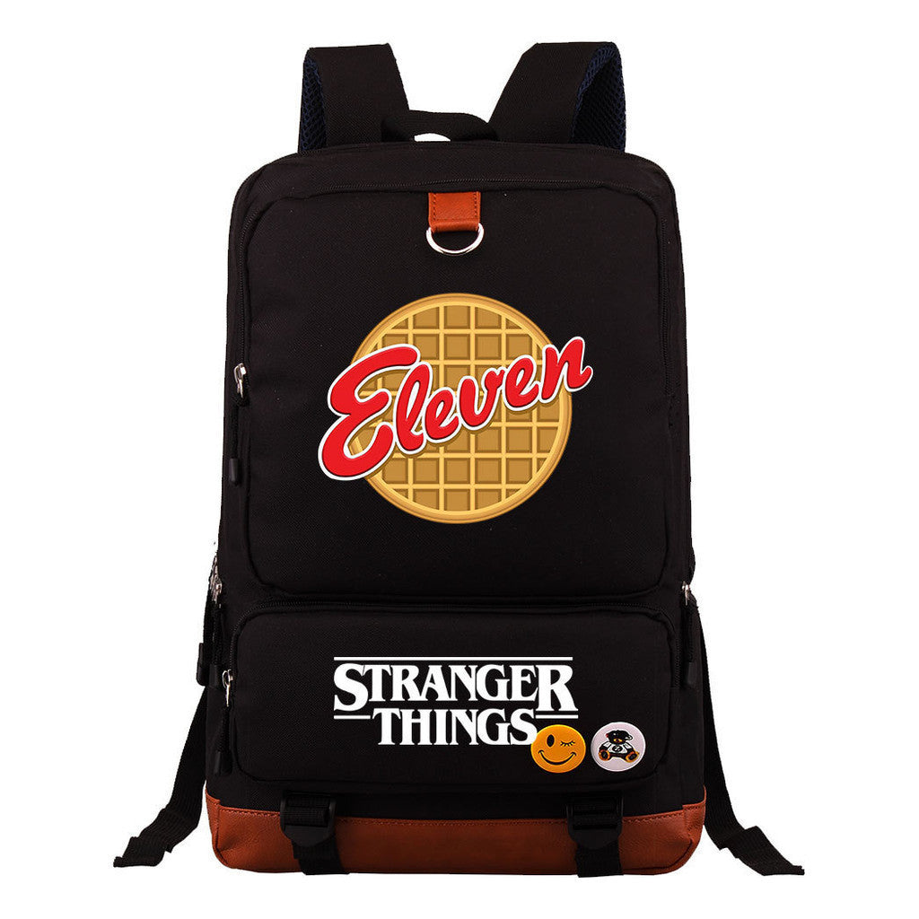 Strange Story Printed Youth Student School Bag Large Capacity Travel Bag Men's And Women's Backpack
