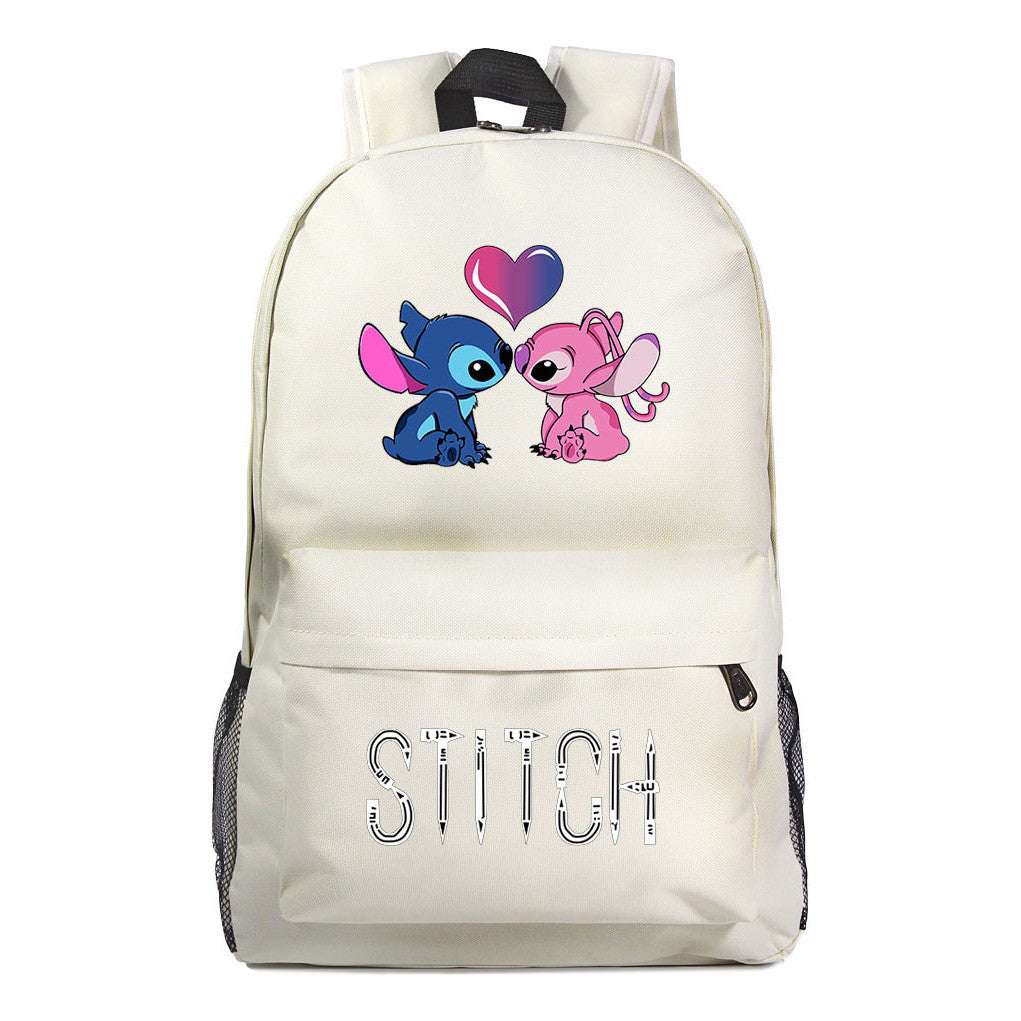 Interstellar Baby Stitch Printed Youth Student Backpack For Men And Women Casual Backpack
