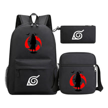Anime Naruto Starry Sky Student School Bag Three Piece Set Backpack Set