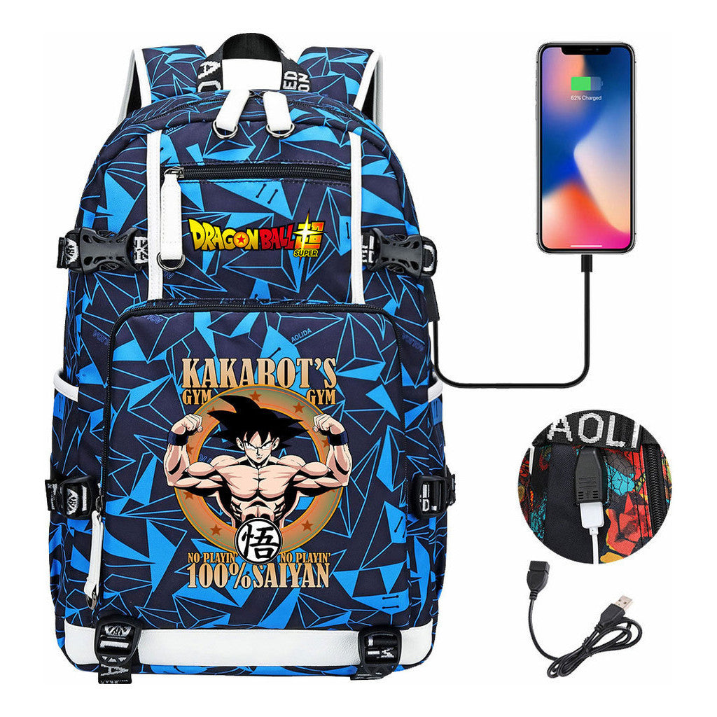 Usb Large Capacity Youth Student Backpack For Men And Women's Leisure Travel Backpack