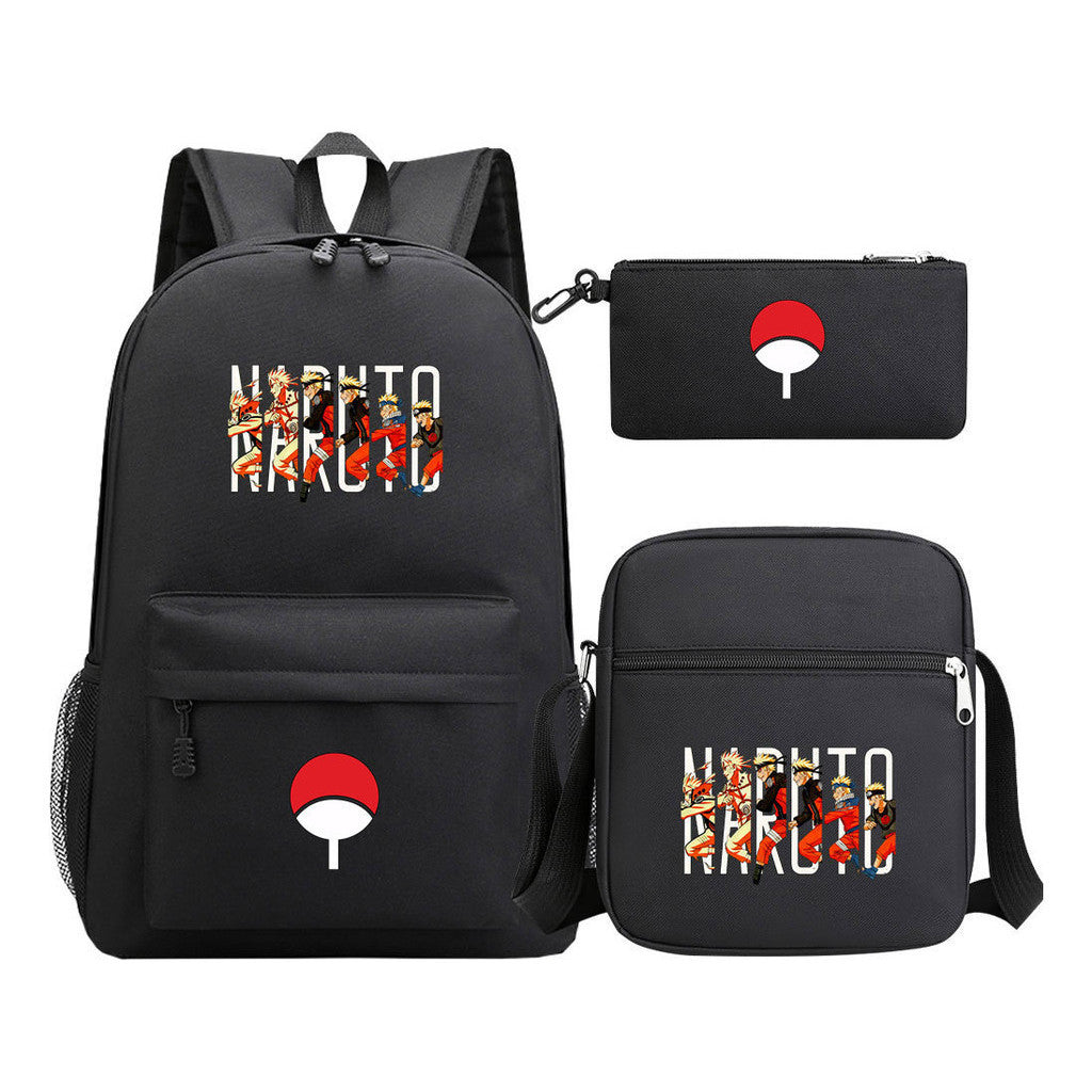 Naruto Starry Sky Youth School Bag Three Piece Set For Boys And Girls Backpack Set