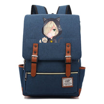 Yuri On The Ice Student Backpack, Men's And Women's Leisure Belt Buckle Backpack
