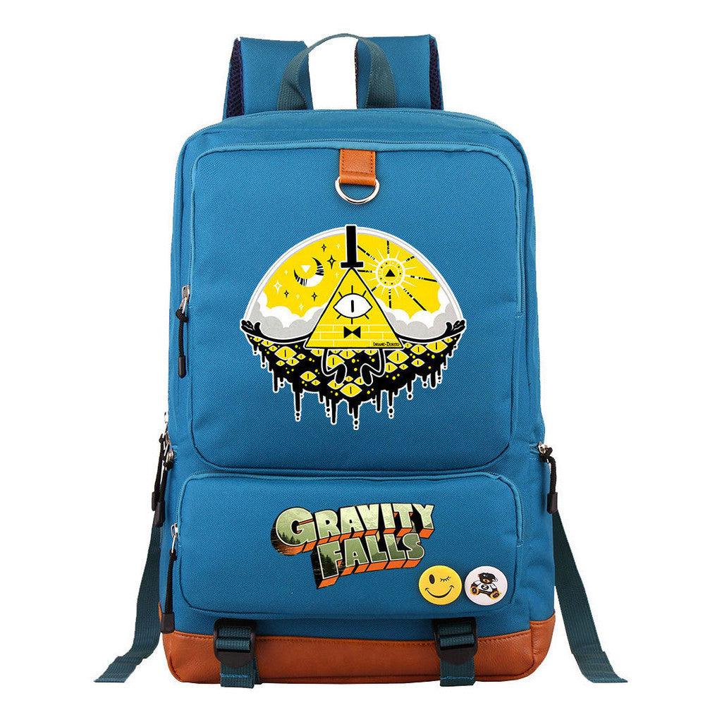 Strange Town Youth Student School Bag Large Capacity Travel Bag Men's And Women's Backpack