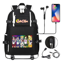 Beautiful Girl Warrior Usb Youth Student School Bag Travel Backpack