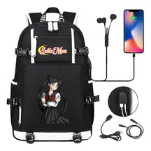 Beautiful Girl Warrior Usb Youth Student School Bag Travel Backpack