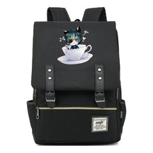 Black Deacon Youth Student School Bag Men's And Women's Leisure Belt Buckle Backpack