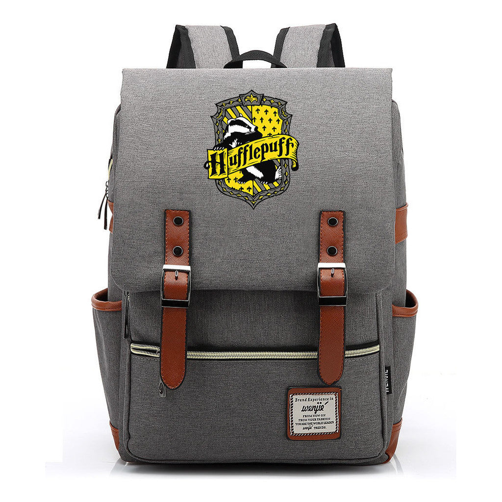 School Of Witchcraft And Wizardry Printed Teenage Student Backpack For Men And Women With Casual Belt Buckle Classic Backpack  43*29*13.5cm