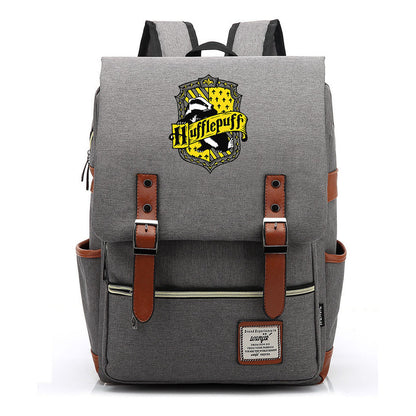 School Of Witchcraft And Wizardry Printed Teenage Student Backpack For Men And Women With Casual Belt Buckle Classic Backpack  43*29*13.5cm