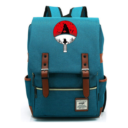 Naruto Printed Teenage Student Backpack For Men And Women, Casual Belt Buckle, Classic Backpack