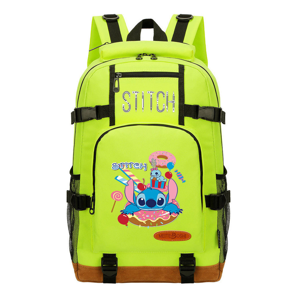 Interstellar Baby Stitch Printed Youth Student Backpack Boys and Girls Backpack