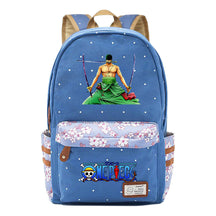 Anime Pirate Wang Lufei Printed Book Bag Fragmented Flower Leisure Backpack