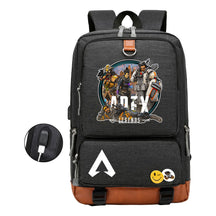 Apex Hero Print Usb Student Backpack Casual Backpack