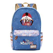 Football Star Mbappe Printed Teenage Girl Student Backpack, Fashionable And Casual Backpack