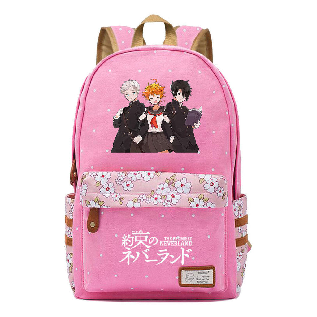 Promised Dream Island Printed Teenage Student Backpack With Floral Floral Floral Casual Backpack For Men And Women