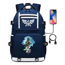 Legend Of Zelda Printed Usb Youth Student Backpack Men's And Women's Backpack Leisure Travel Bag