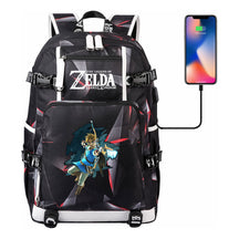 Legend Of Zelda Printed Youth Student Backpack For Men And Women With Large Capacity Leisure Travel Backpack