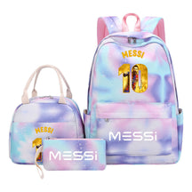 Sports Football Stars, Teenagers, Students, Girls, Backpacks, Lunch Bags, 3-piece Backpack Set