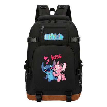 Anime Star Baby Stitch Printed Youth Backpack For Men And Women's Leisure Travel Backpack
