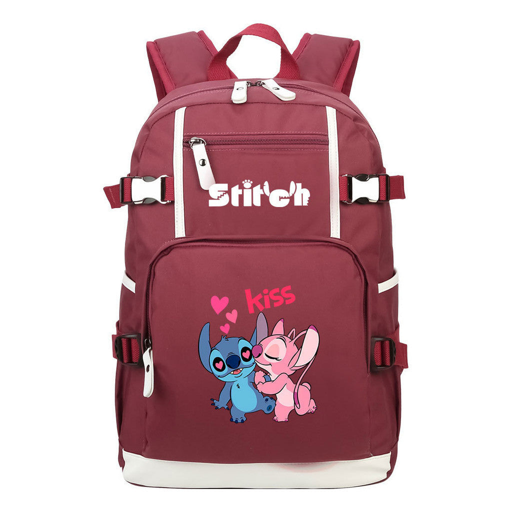 Printed Teenage Student Backpack, Leisure Travel Backpack
