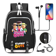 Printed Student Backpack Usb Leisure Backpack