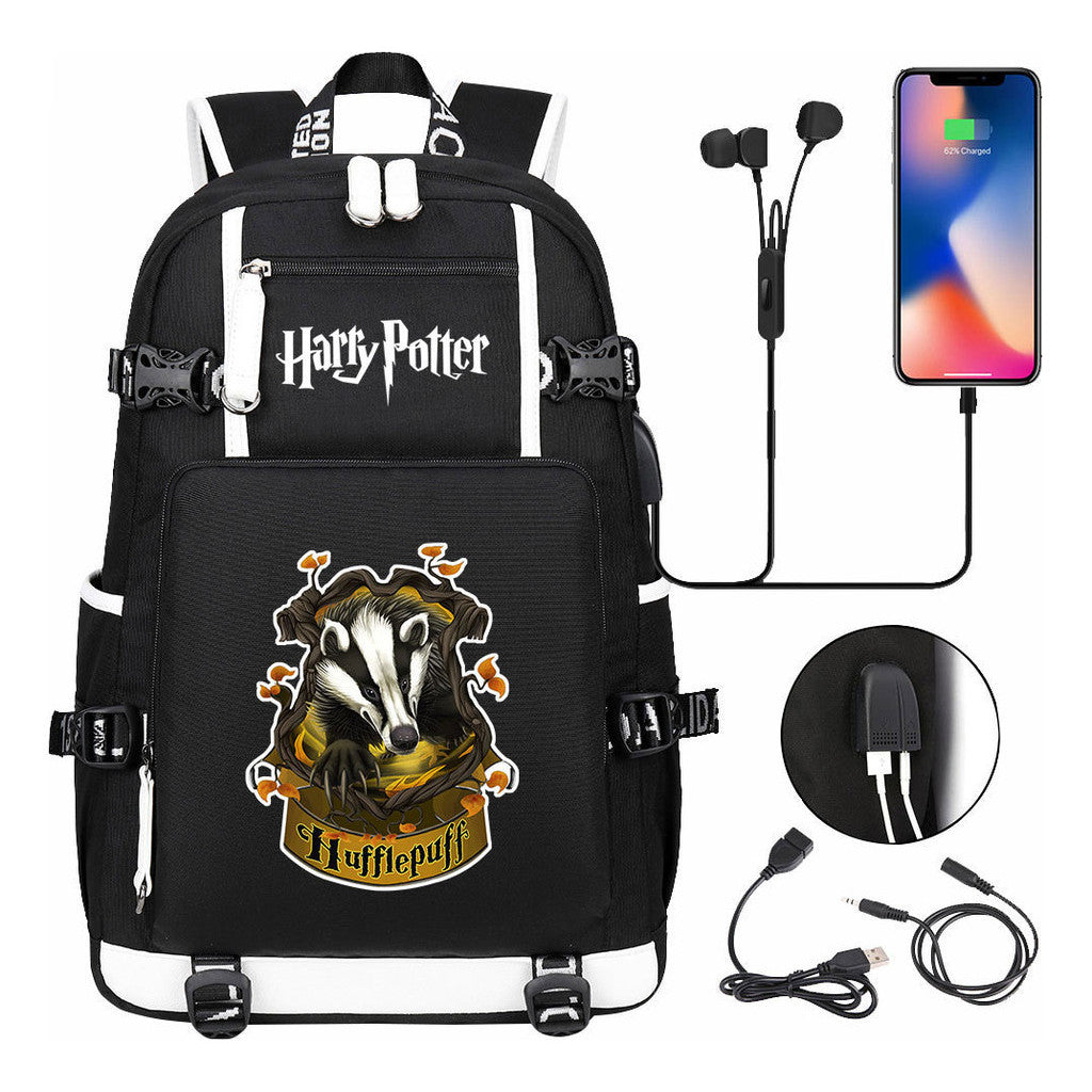 Academy Of Magic Usb Teen Student School Bag Men's And Women's Travel Backpack