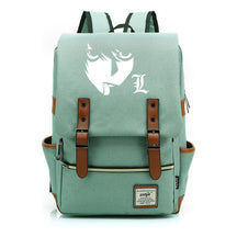 Manga Death Note Youth Student School Bag Men's And Women's Leisure Belt Buckle Backpack